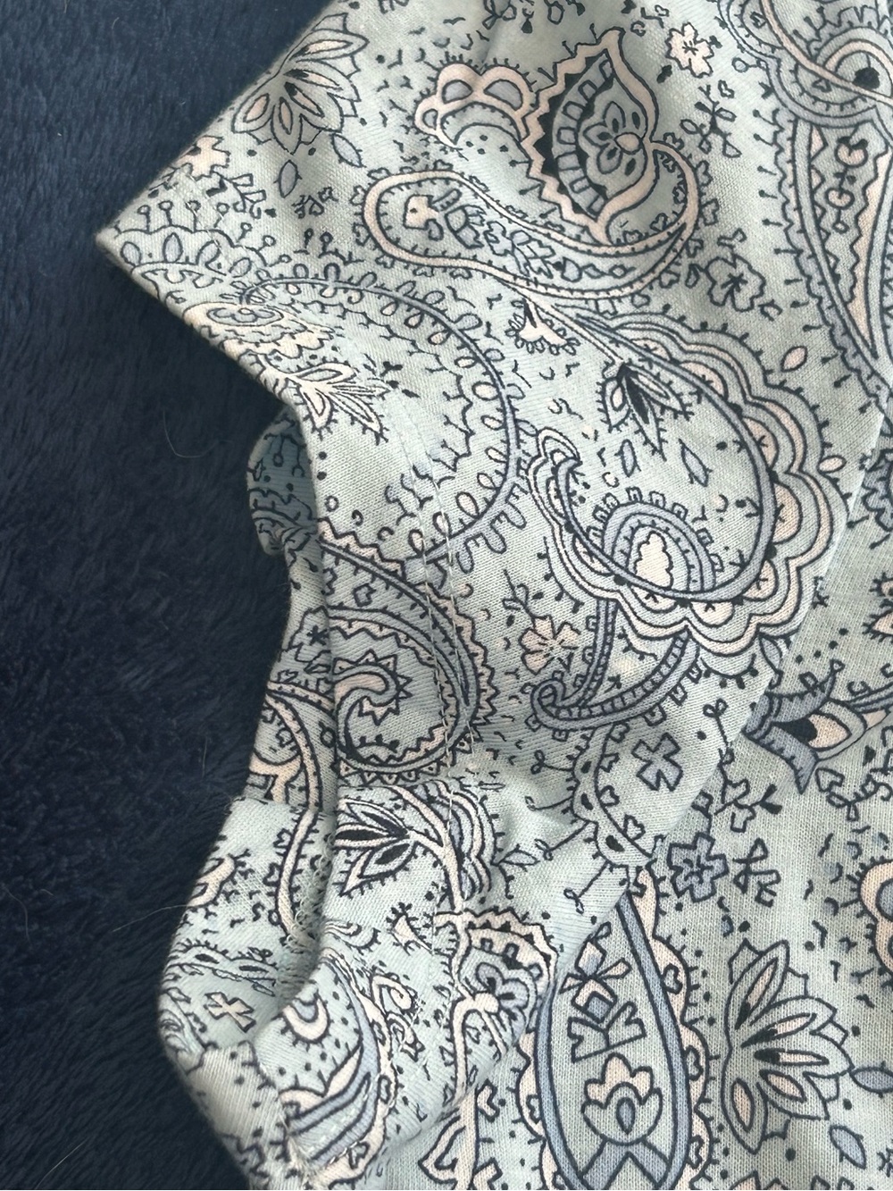 Croft & Barrows Nite Gown Sleep Shirt Paisley Blue SZ XXL NWT Pajamas Cottagecor - Picture 12 of 12